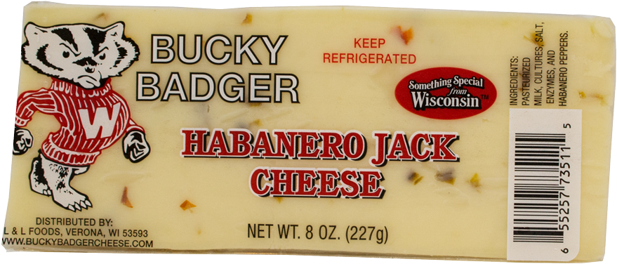 Bucky Badger Exact Weight Habanero Jack Cheese - Wisconsin Badgers Fun Gripper 9.0 Soft Flying Disc (1000x1000), Png Download