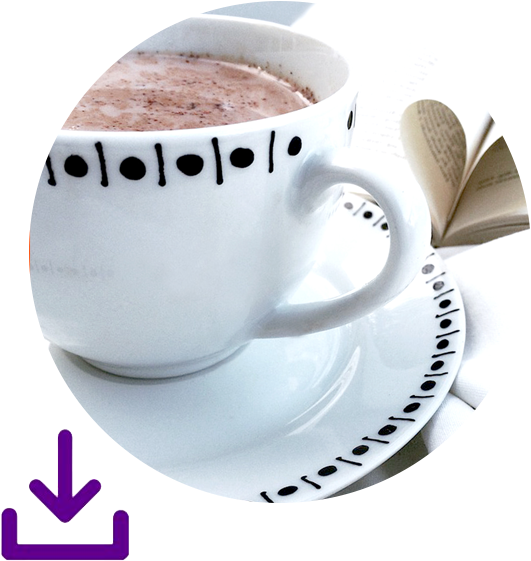 Turmeric Hot Chocolate Recipe - Coffee Cup (579x578), Png Download