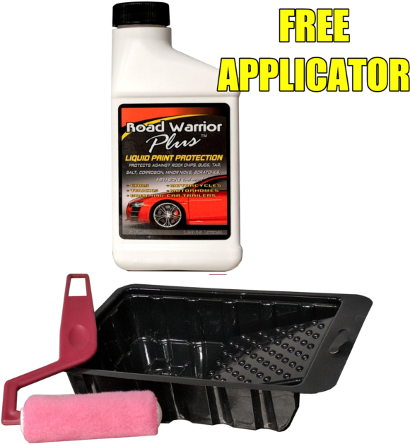 Paint Protection Roll On Clear Bra Film Coating Car - Road Warrior Plus Paint Protection Film For Rock Chips (640x640), Png Download