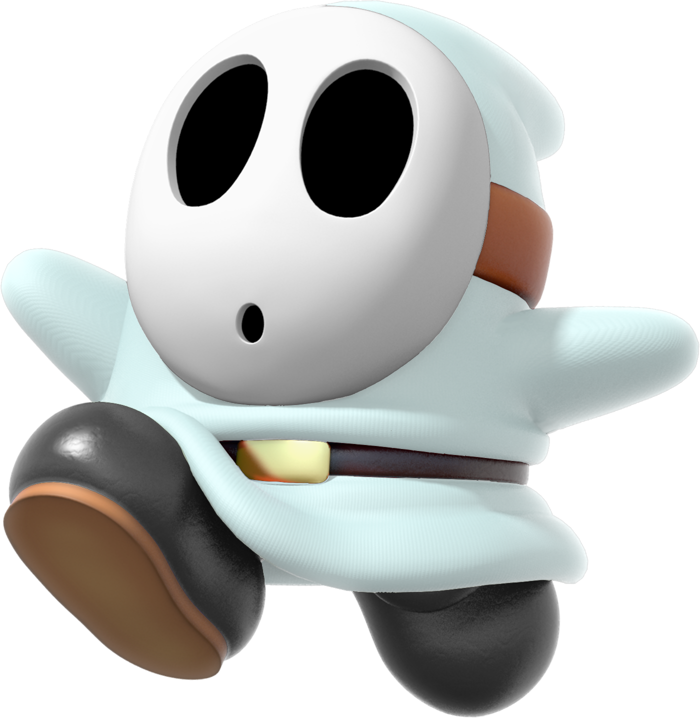 Mkdx White Shy Guy - White Shy Guy (1400x1436), Png Download