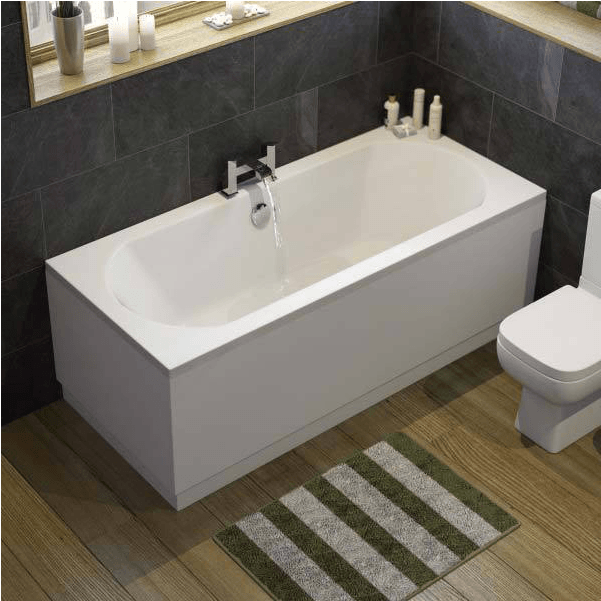Ceramica Curved Bath - Double Ended Bath Shower Bath (691x691), Png Download