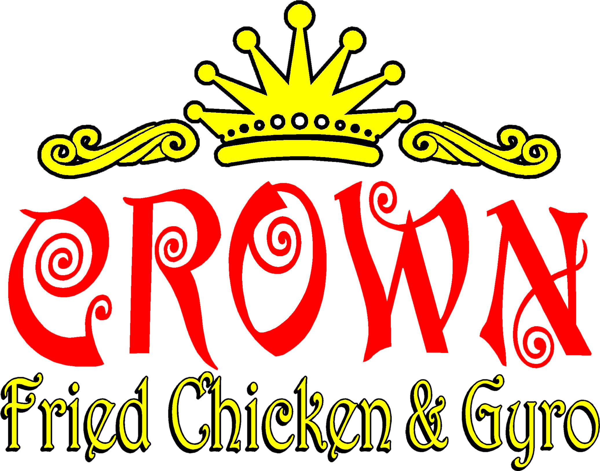 Crown Fried Chicken & Gyro - Union Fried Chicken Logo (2130x1656), Png Download