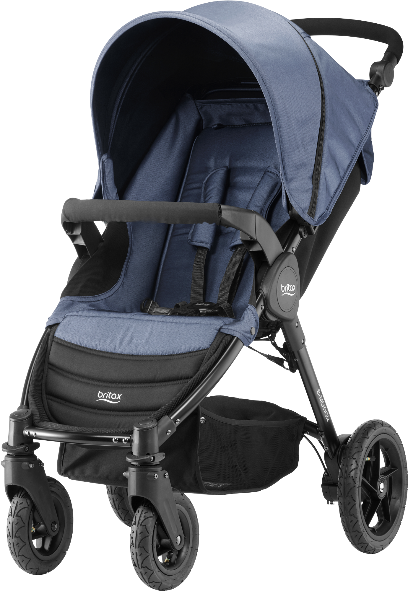 B-motion 4 Pushchair - Britax B-motion 4 Denim Collection (2000x2000), Png Download