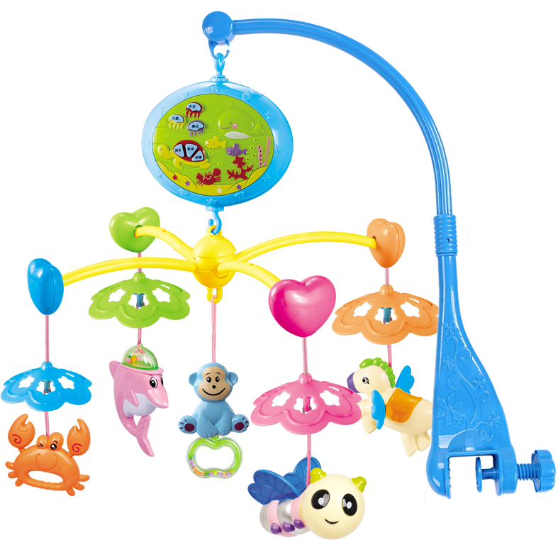 Children S Town Music Rotating Bed Bell - Rattle (800x800), Png Download