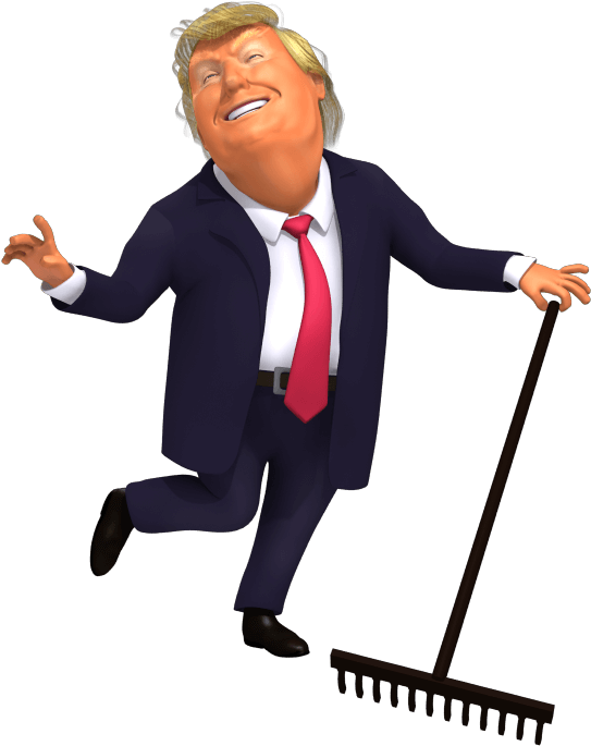 Trump Raking - Donald Trump (720x720), Png Download