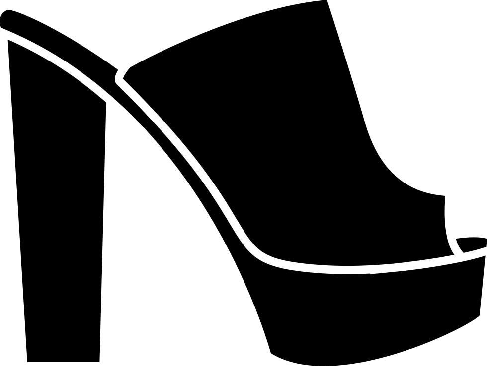 Png File Svg - High-heeled Shoe (980x738), Png Download