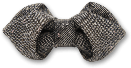 Folding In Grey Bow Tie - Buckle (595x595), Png Download