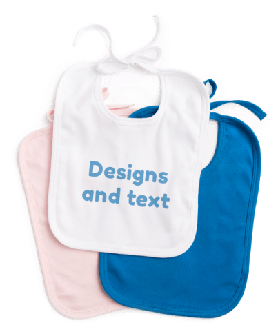 Baby Bibs - Baby Bib Mockup Free (650x484), Png Download