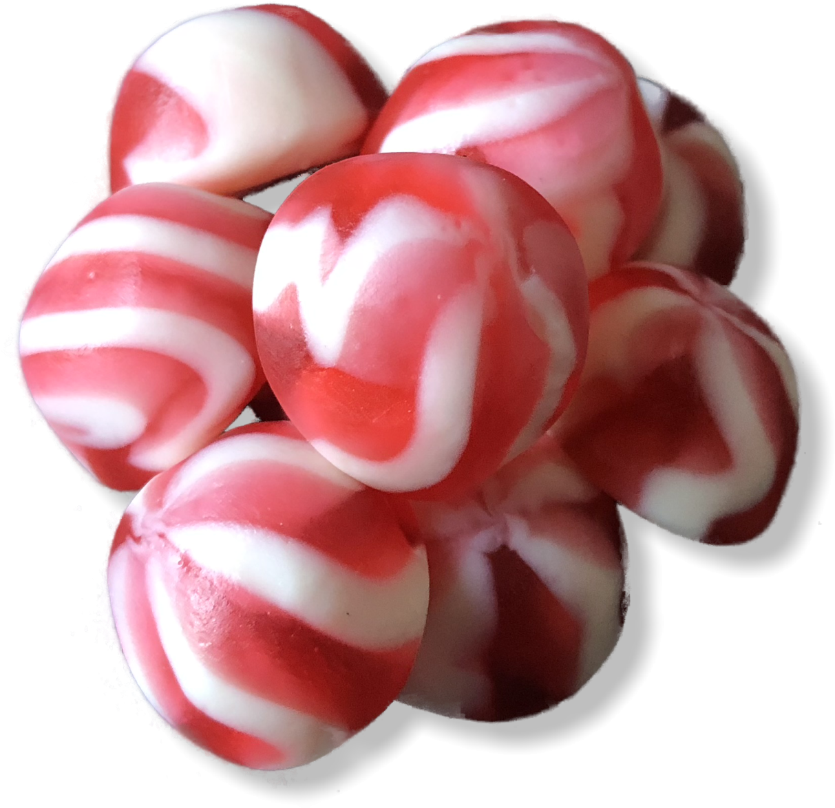 Our Kingsway Strawberry Twist Kisses Are Perfectly - Strawberry Cream Jelly Candy (1278x1226), Png Download