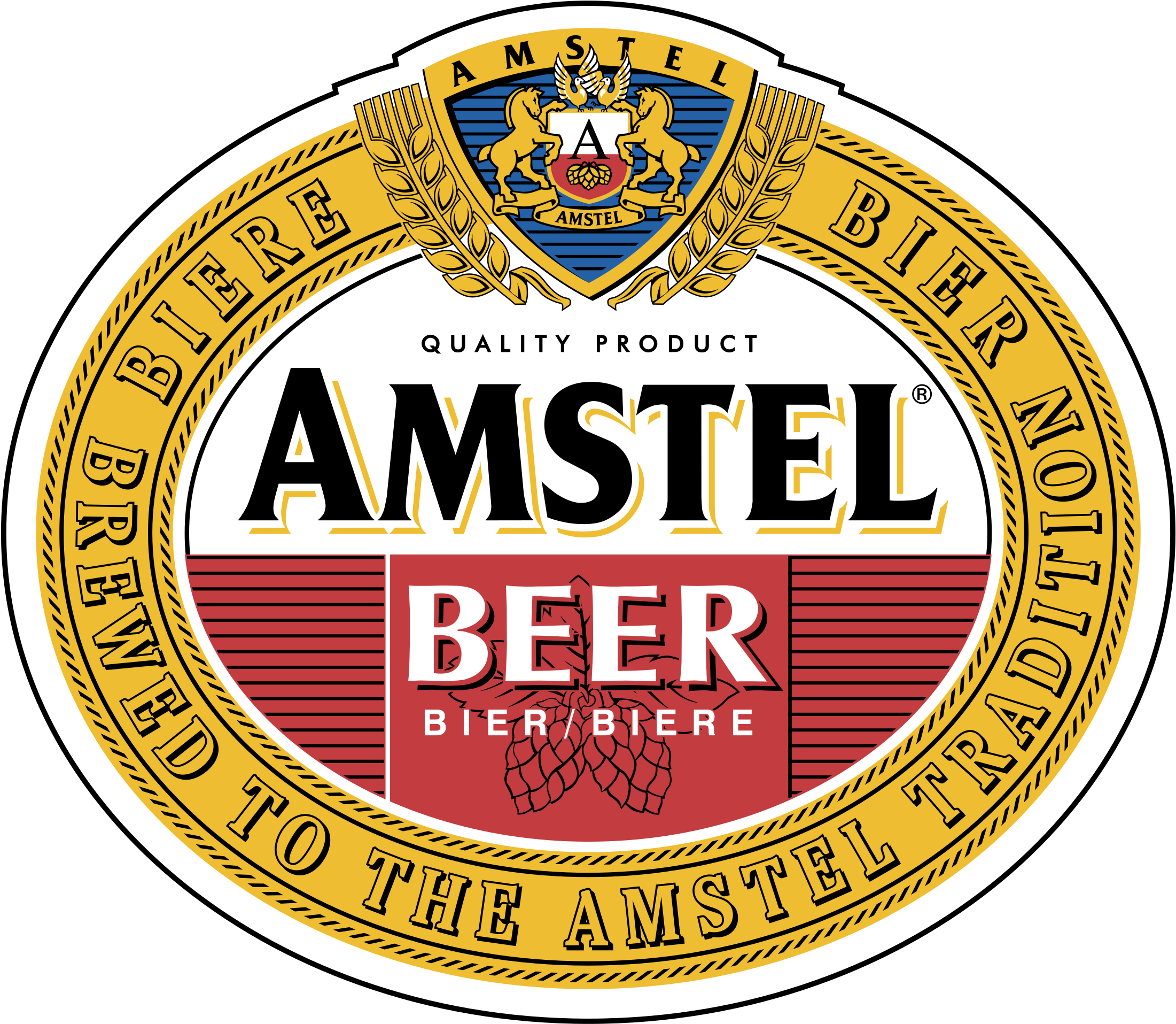 Amstel Beer Logo Png Transparent - Amstel Beer Logo (2400x2400), Png Download