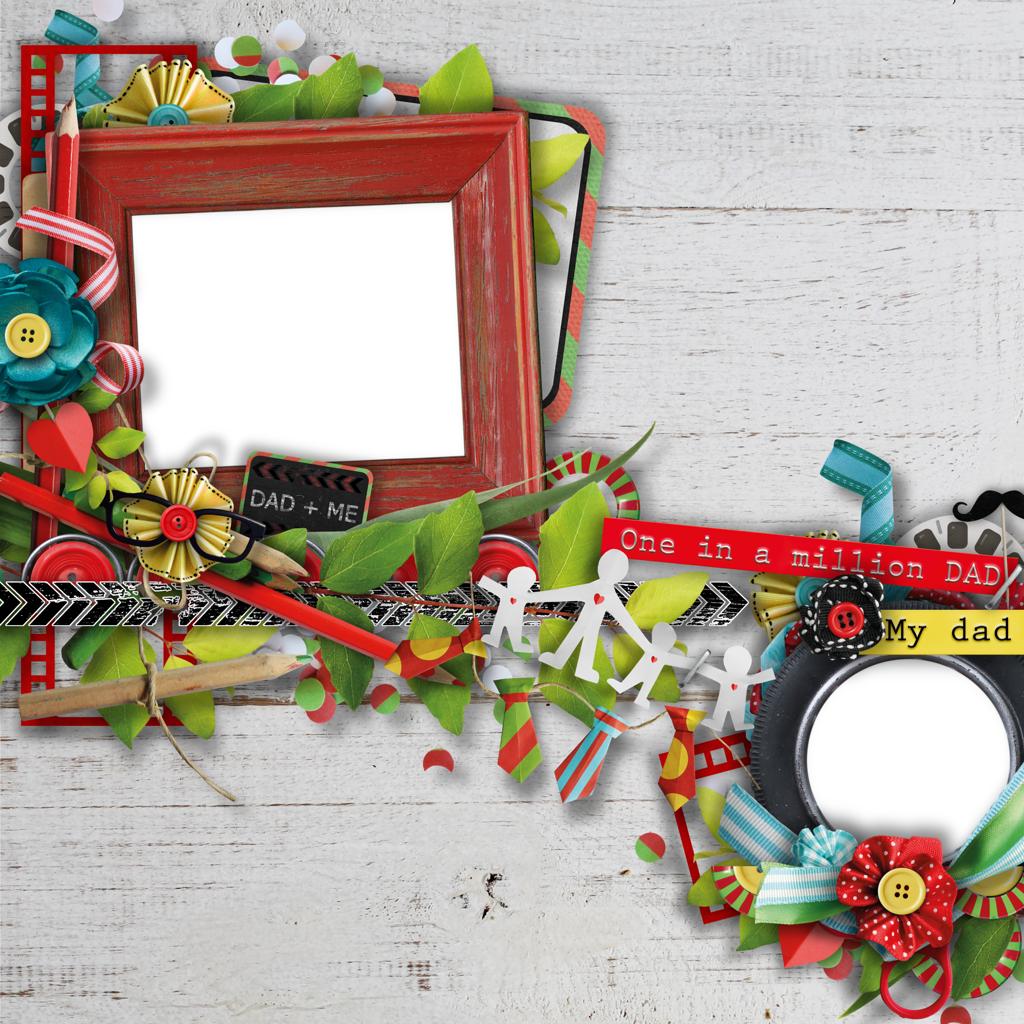 B *✿* Dad - Picture Frame (1024x1024), Png Download