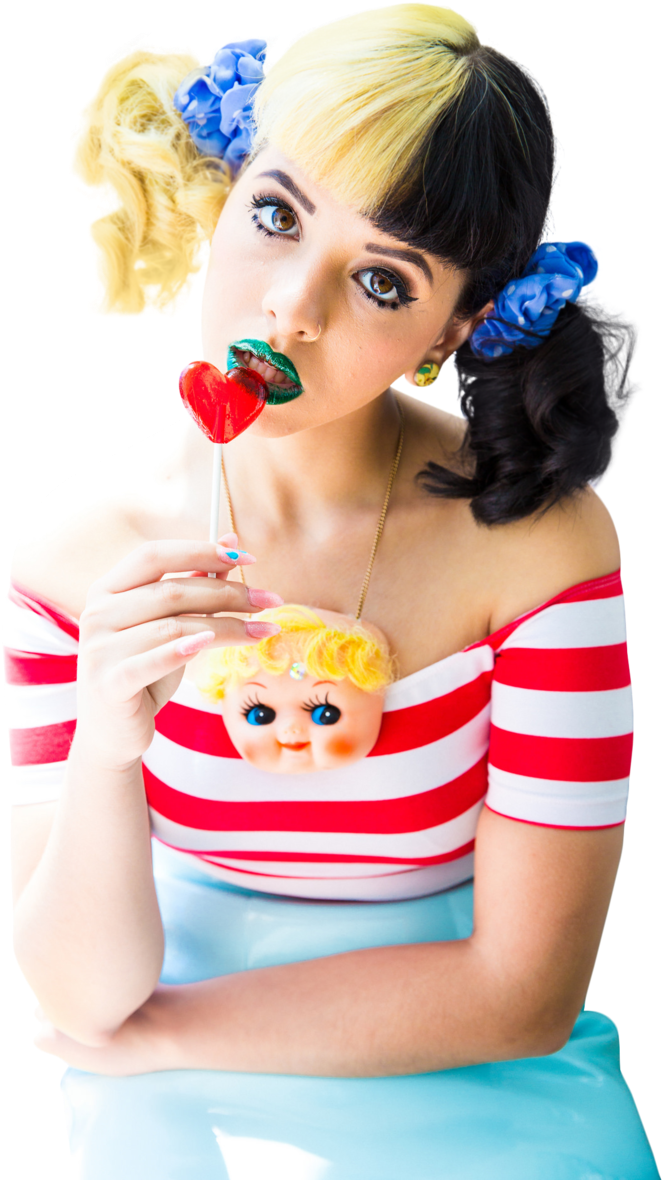 25 Images About 💦🍼png Melanie Martinez💦🍼 On We - Melanie Martinez Pose (853x1280), Png Download