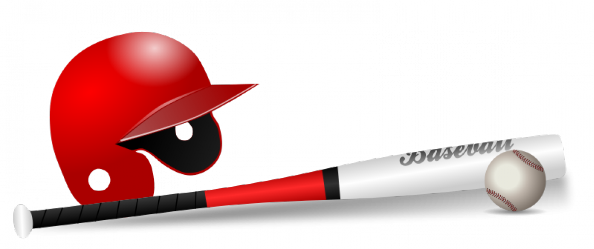 Free Baseball Bat Vectors - Bate Y Bola De Beisbol (1190x500), Png Download