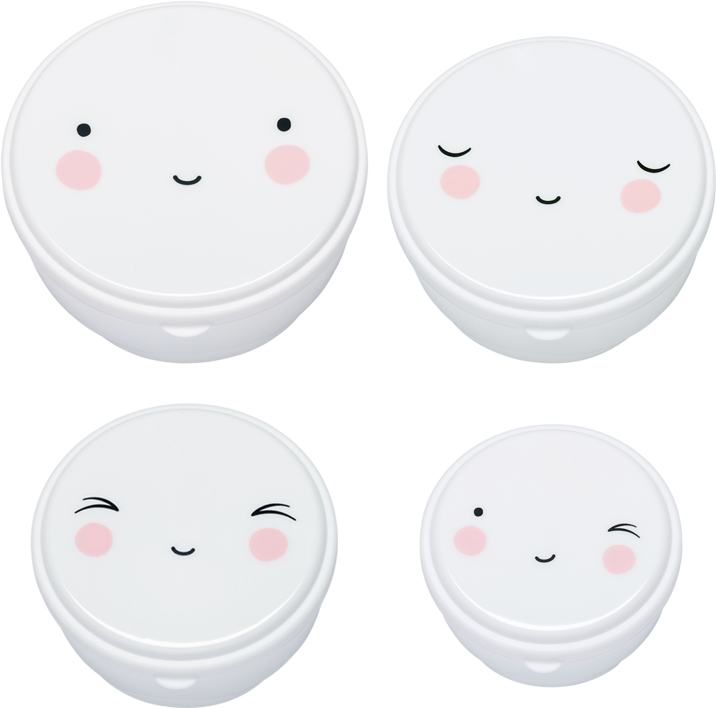 Snack Box Set A Little Lovely Company Lunch Boxes (1148x1206), Png Download