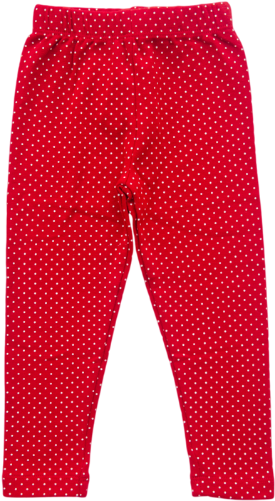 Baby Luigi Red Polka Dot Leggings - Toddler (490x760), Png Download