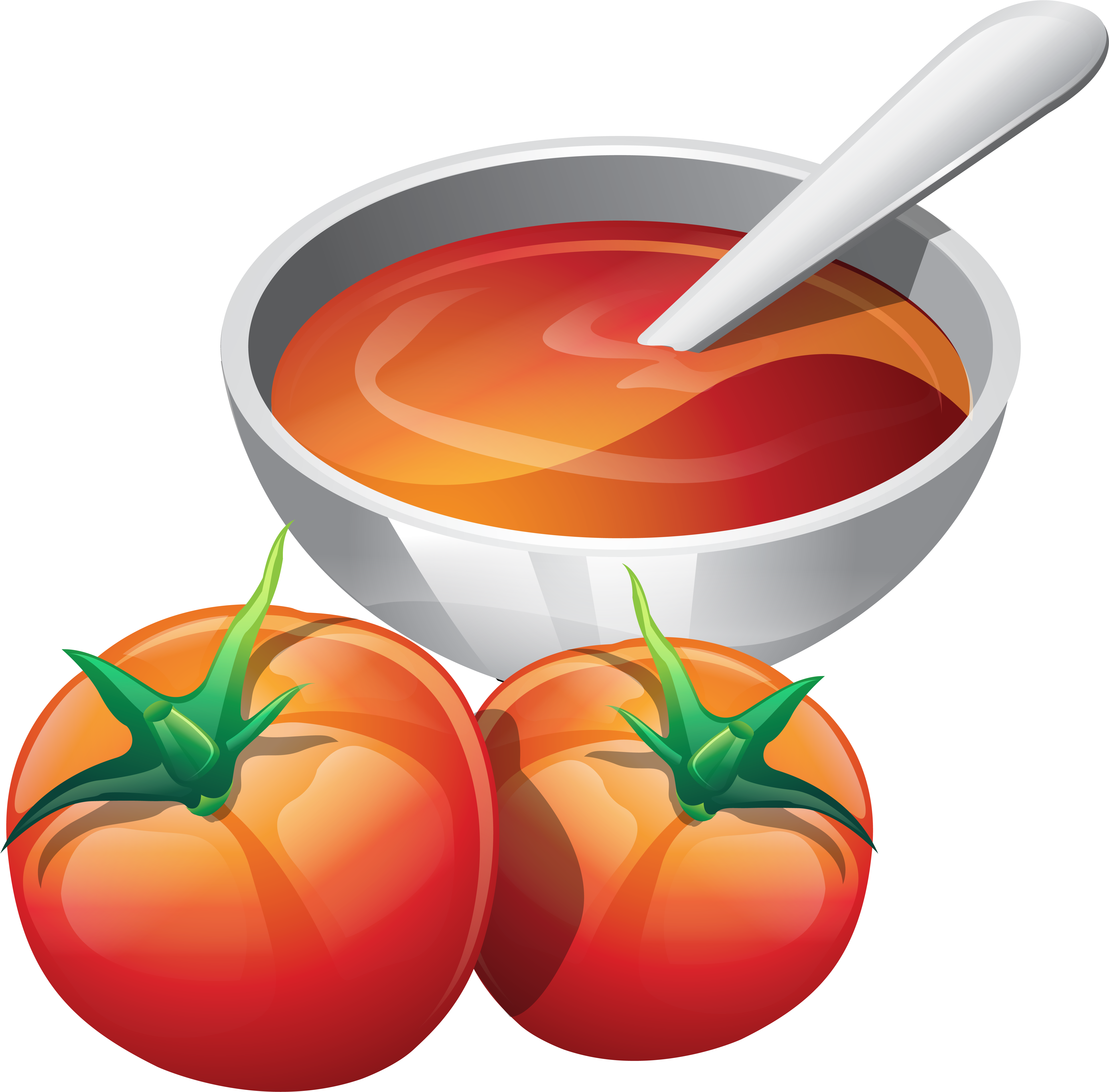 Tomato Soup Illustration Png (5092x5004), Png Download