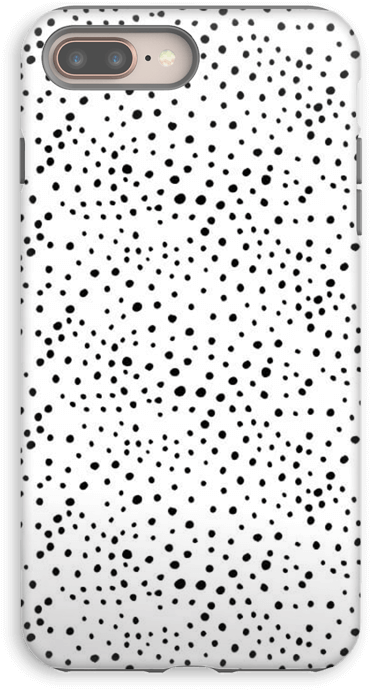 Various Dots On White Case Iphone 8 Plus Tough - Iphone X (501x800), Png Download