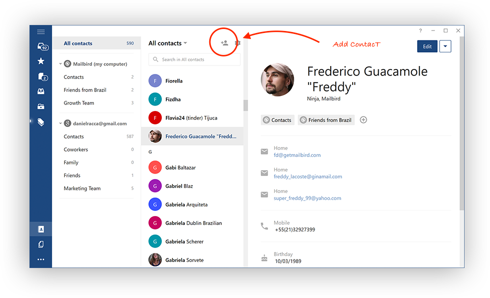 How To Send An Email To Undisclosed Recipients Using - Contacts Manager Ui (981x596), Png Download