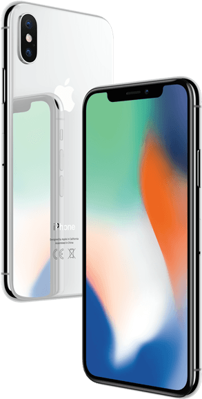 Iphone X Zilver - Apple Iphone X - Silver (1000x660), Png Download
