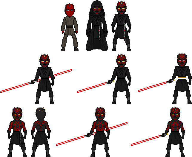 Darth Maul - Action Figure (650x550), Png Download