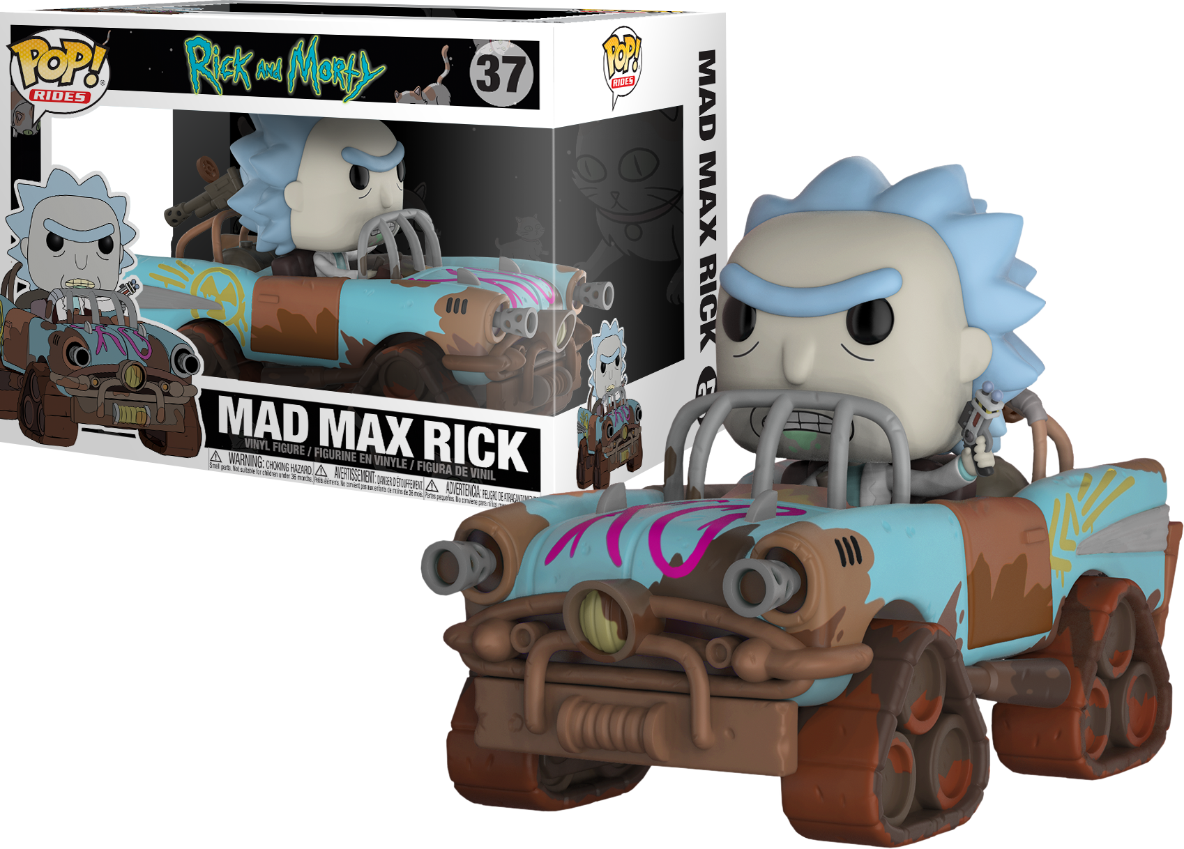 Rick And Morty - Mad Max Rick Funko (1698x1218), Png Download