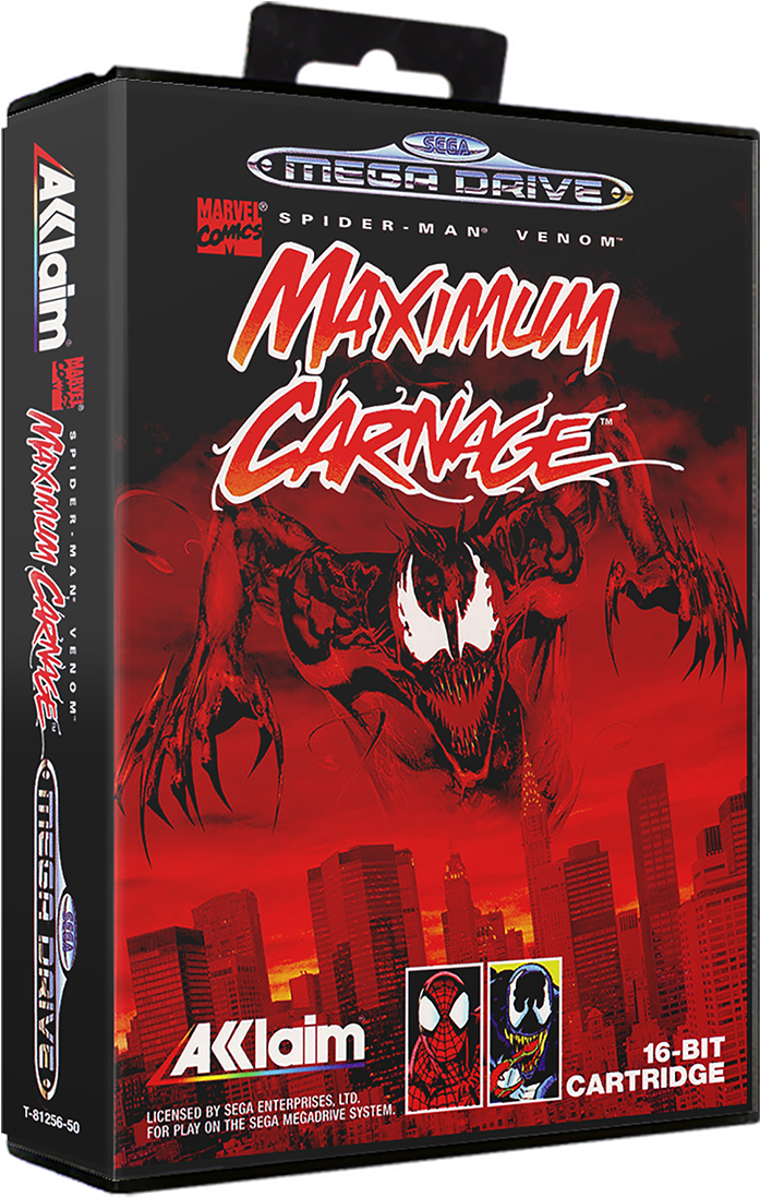 Spider-man & Venom - Spiderman Maximum Carnage Sega Genesis Gen (729x1134), Png Download