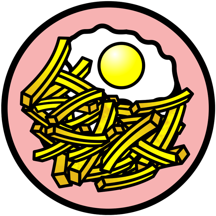 Egg And Chips Clipart (800x800), Png Download
