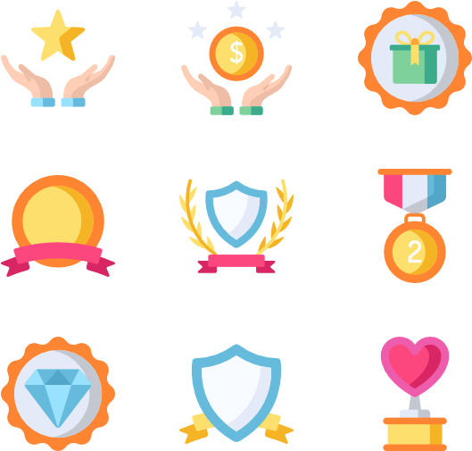 Rewards & Badges - Circle (600x564), Png Download
