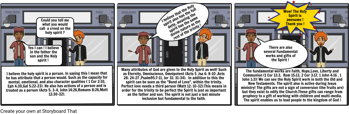 Holy Spirit - Cartoon (1164x385), Png Download