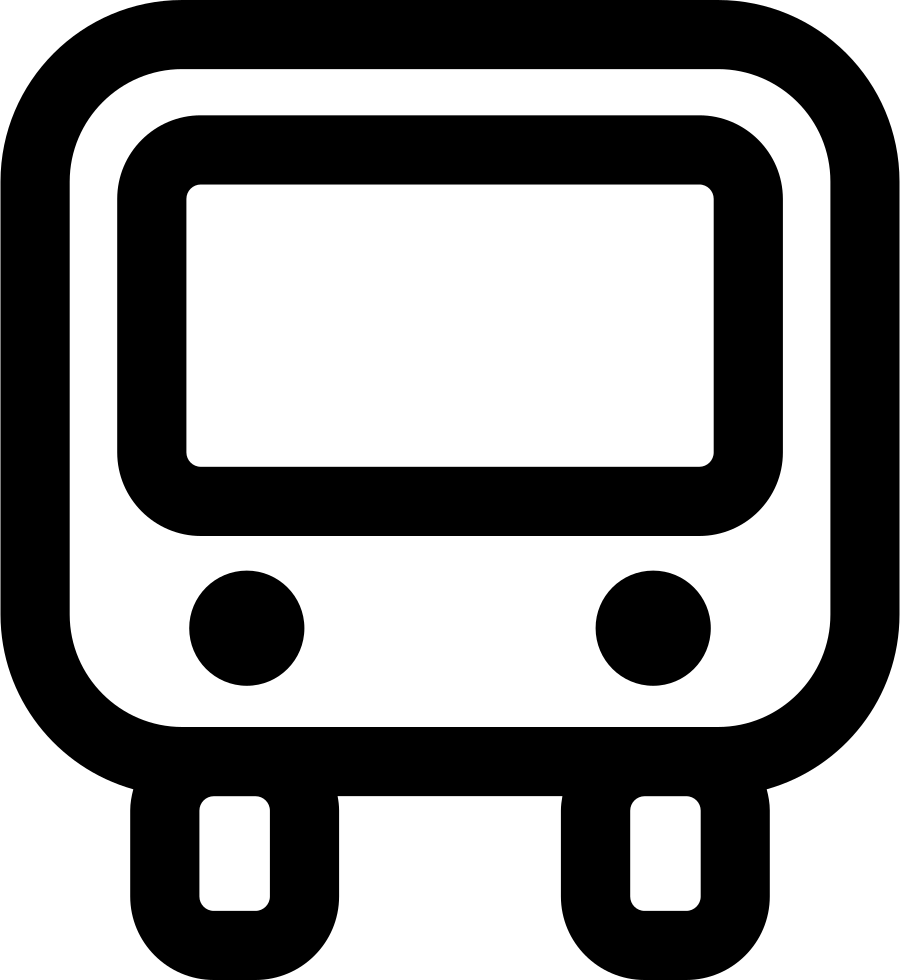 Train Front - - Icono Bus Blanco Png (900x980), Png Download