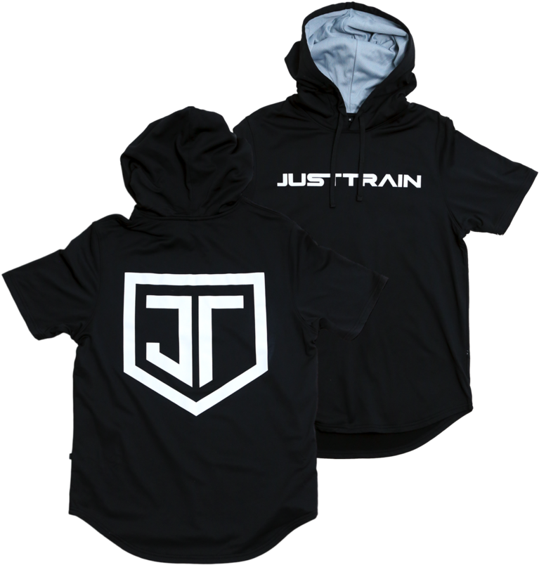 Just Train Short Sleeve Hoodie - Hoodie (900x900), Png Download