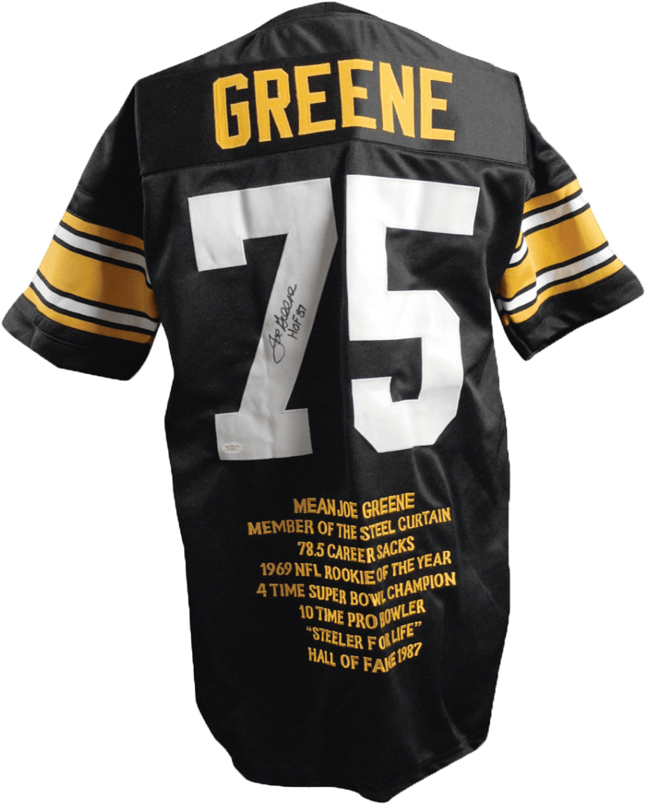 mean joe greene signed jersey