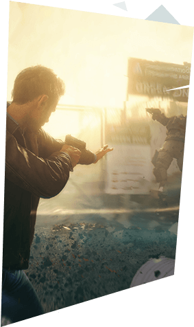 „alan Wake” Czy „max Payne” - Paper (1200x525), Png Download