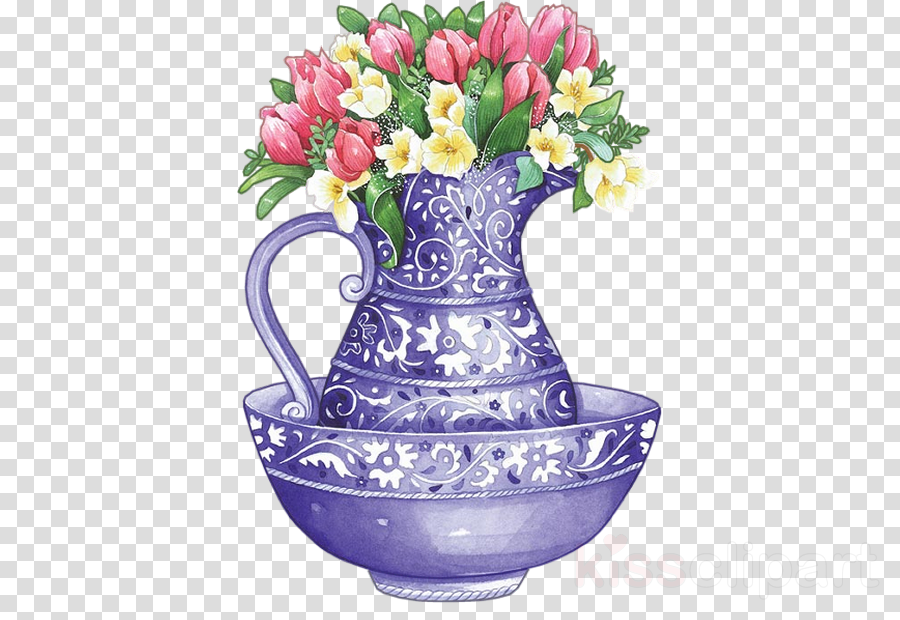 Flower Clipart Flower Floral Design Vase - Flower (900x620), Png Download