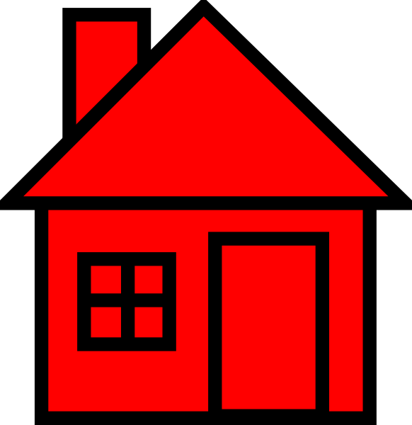 Red House Clipart (582x600), Png Download