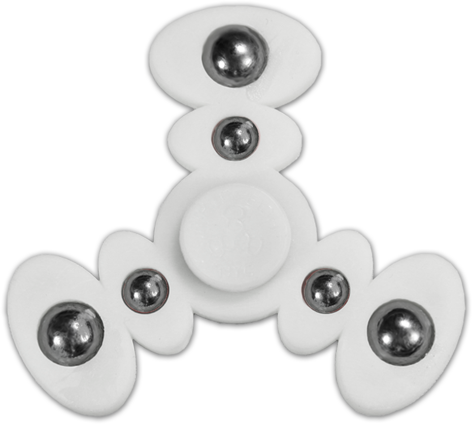 Triple 8 Fidget Spinner Multiple Colors Sale - Triple Eight Fidget Spinner, White (1000x963), Png Download