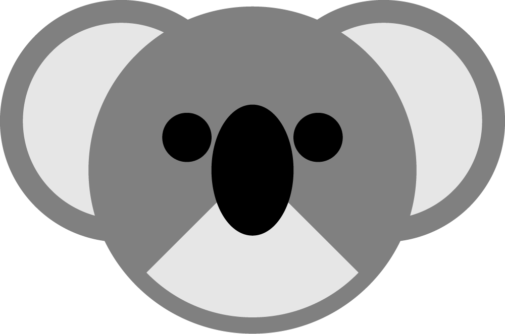 This Is A Koala Logo I Designed For A Personal Site - Circle (1000x663), Png Download