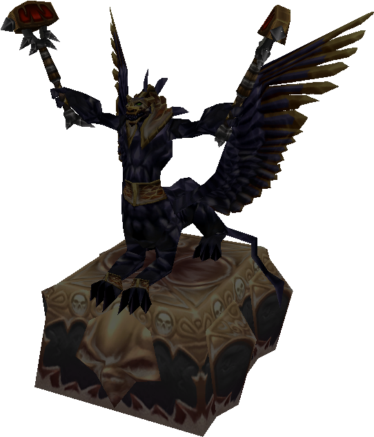 Obsidian Statue - Obsidian Statue World Of Warcraft (552x639), Png Download