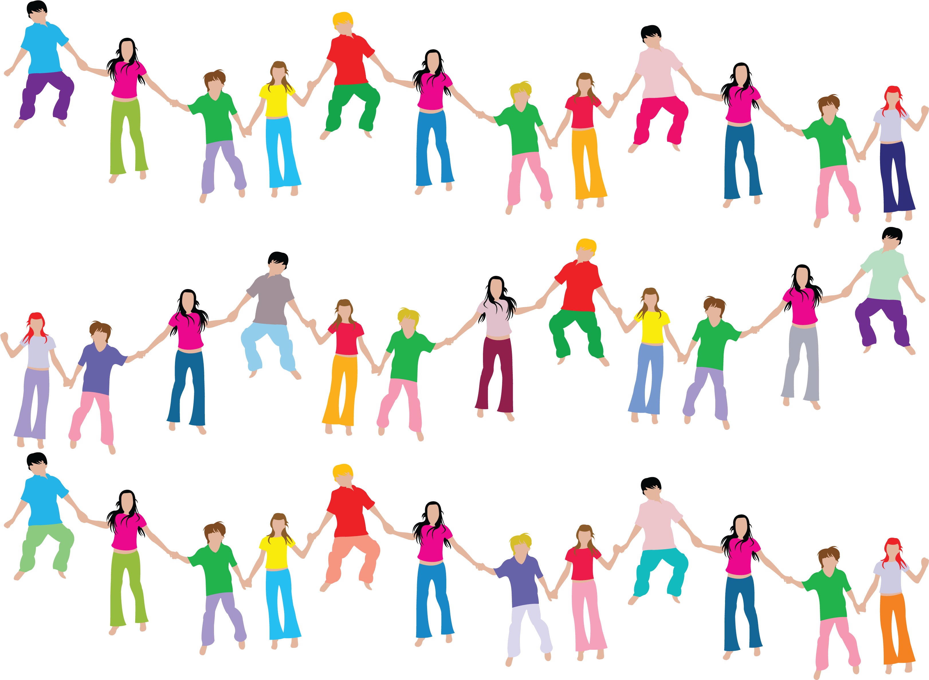Healthy Schools Collective Impact - Many People Transparent (3275x2425), Png Download