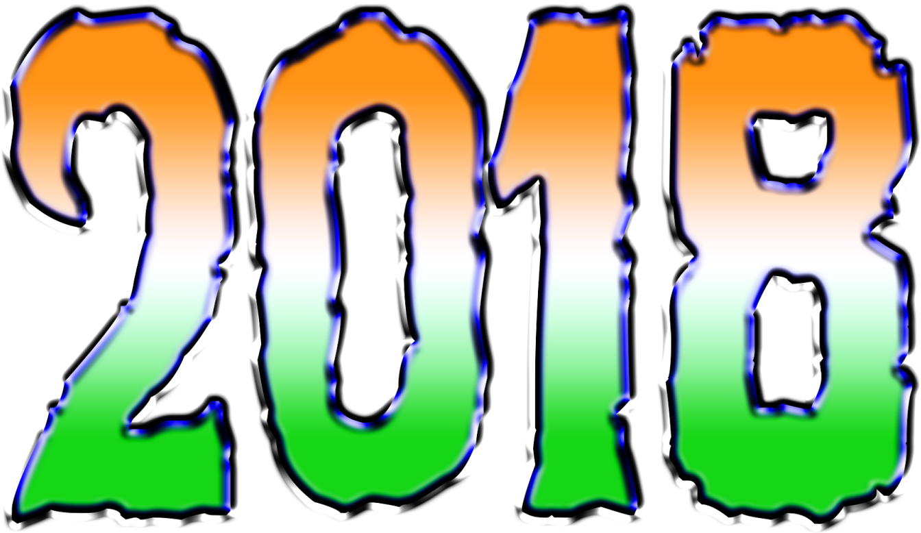 Png Greetings Download Happy New Year 2018 Download (1600x914), Png Download