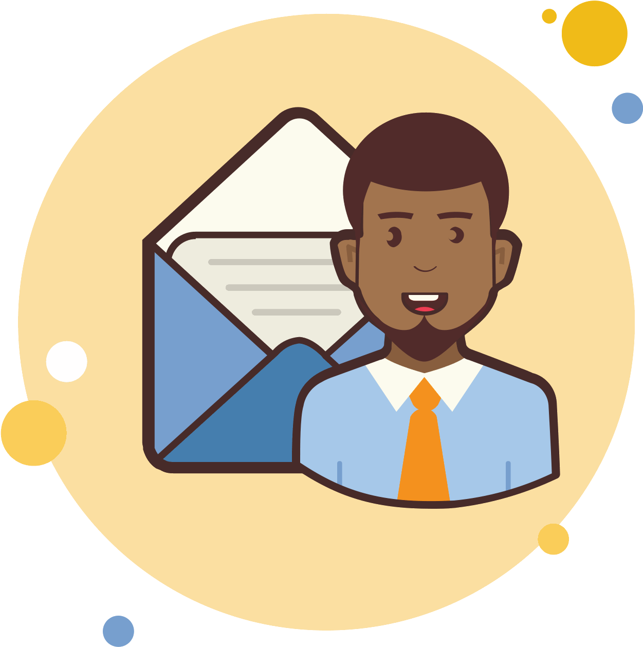 Man With Mail Icon - Email (1600x1600), Png Download