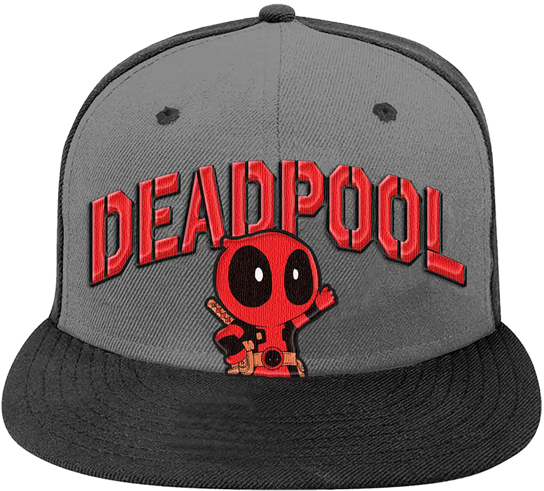 Grey Cute Deadpool Cap - Baseball Cap (1000x505), Png Download