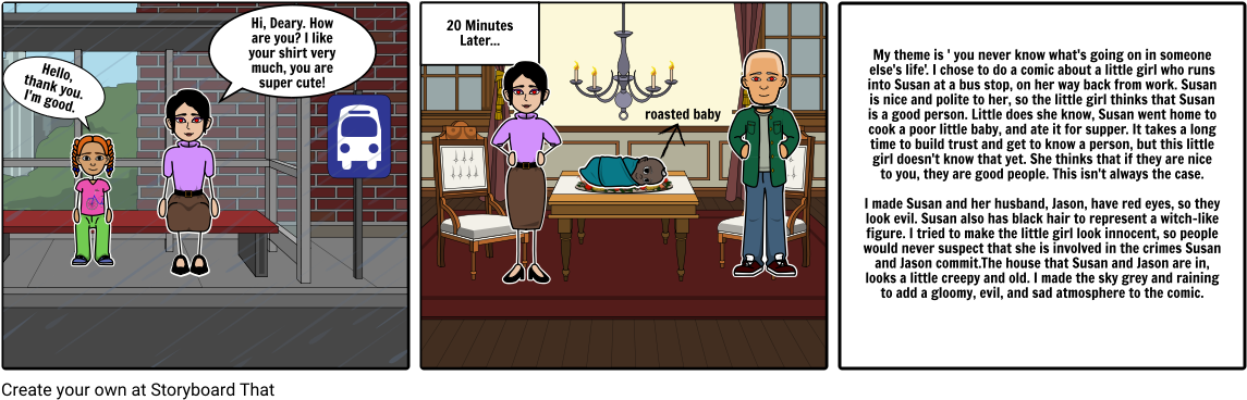 Eating Babies - Cartoon (1164x385), Png Download