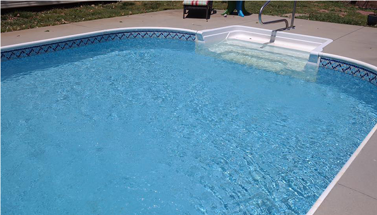 Pence Inground Pool Liner Pattern - Hot Tub (750x600), Png Download