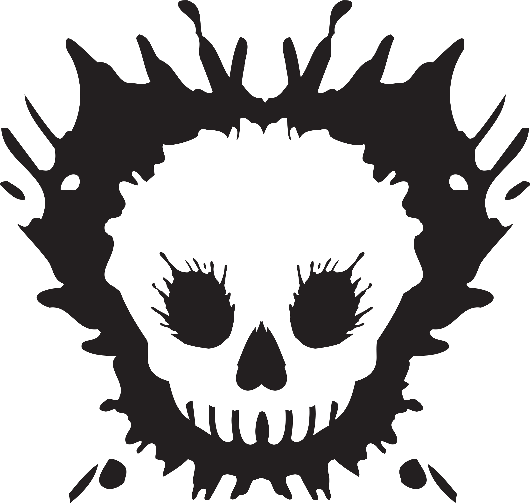 Skull Design Png (2250x2250), Png Download
