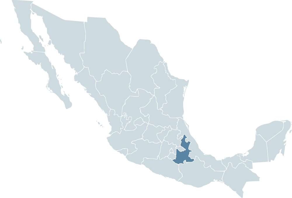 Open - Mexico Map (1000x680), Png Download