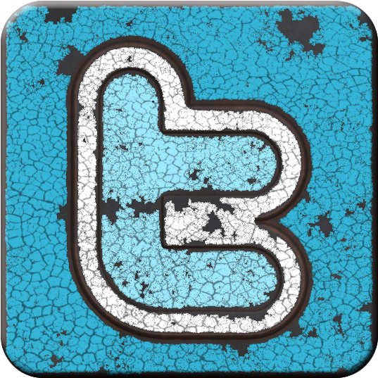 Facebook Instagram Twitter - Cool Twitter Metal Icon (600x600), Png Download