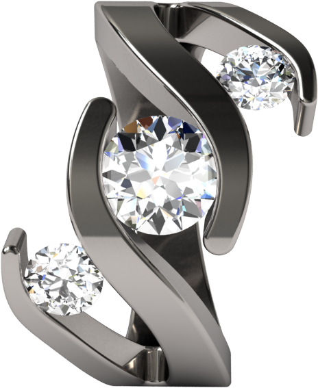 Download Transparent Titanium Wedding Sets Titanium Engagement Rings ...