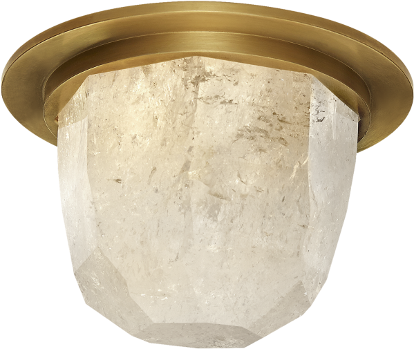 Halcyon Petite Flush Mount - Visual Comfort Kw 4092ab/q Kelly Wearstler Modern Halcyon (628x628), Png Download