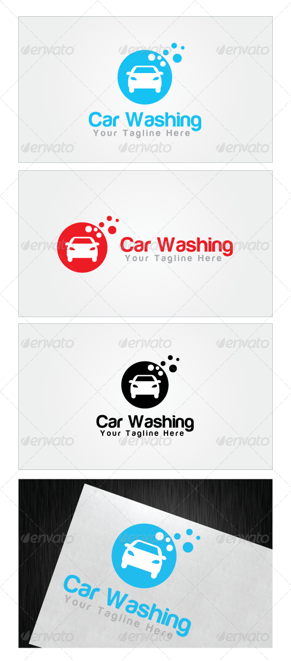 Car Washing Logo Template Photoshop Psd - Auto Service (590x1339), Png Download